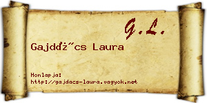 Gajdács Laura névjegykártya