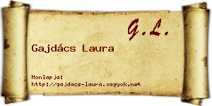 Gajdács Laura névjegykártya